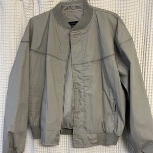 Men's Classic Gray Bomber Jacket